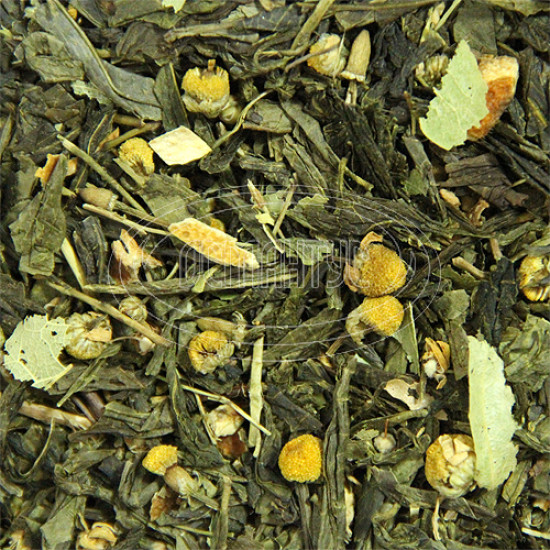 Зелений чай ароматизований Османтус "Банний збір (З легким паром)", 100 грам