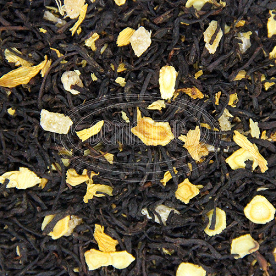 Черный чай ароматизированный Османтус "С женьшенем", 100 грамм