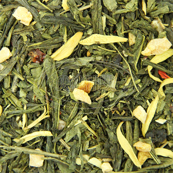 Зеленый чай ароматизированный Османтус "Фантастический апельсин", 100 грамм