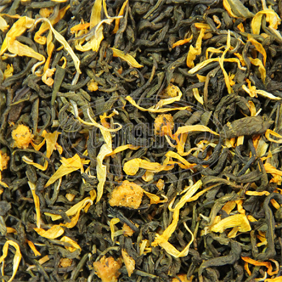 Зеленый чай ароматизированный Османтус "абрикосовый сад", 100 грамм