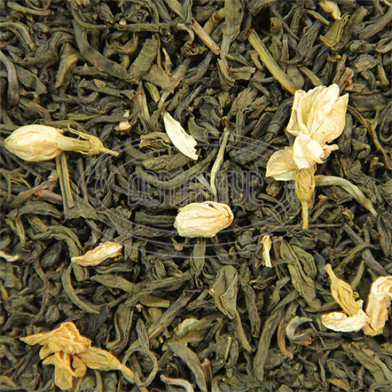 Зеленый чай классический Османтус "С жасмином", 100 грамм