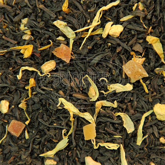 Чорний чай ароматизований Османтус "Імбирний", 100 грам