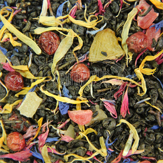 Зеленый чай ароматизированный Османтус "Сокровища Раджи", 100 грамм