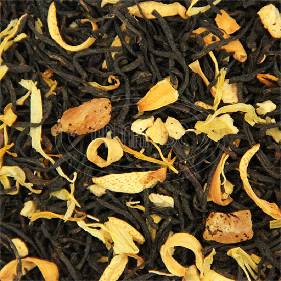 Черный чай ароматизированный Османтус "Персик со сливками", 100 грамм