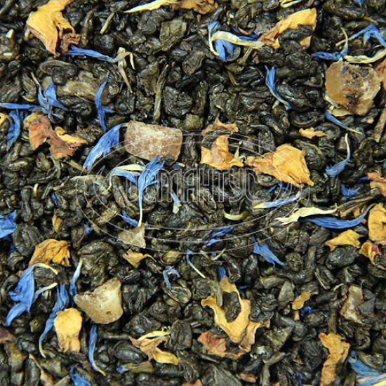Зелений чай ароматизований Османтус "Крем-алое", 100 грам