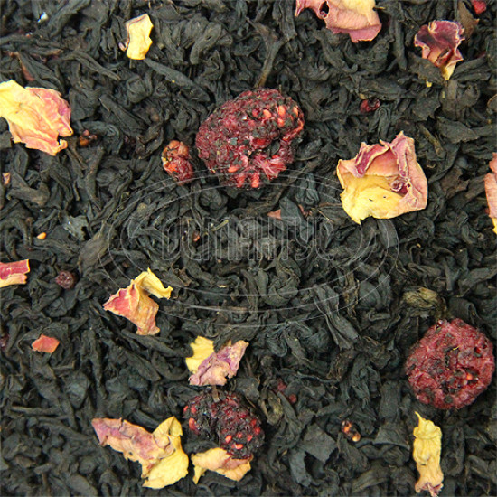 Черный чай ароматизированный Османтус "Малиновый", 100 грамм