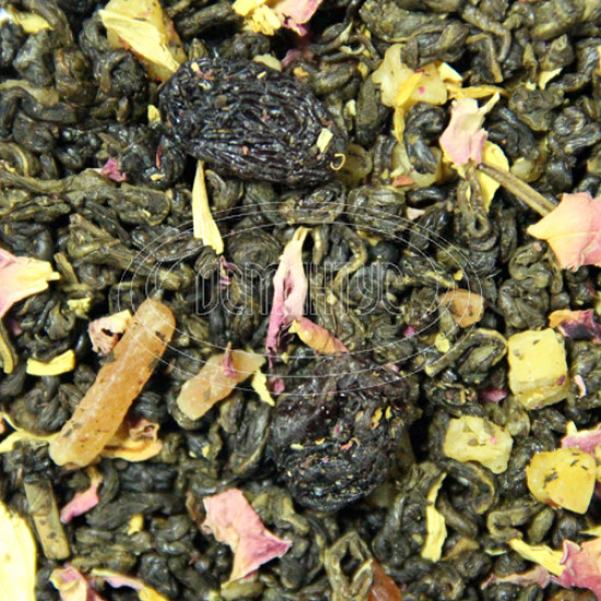 Зелений чай ароматизований Османтус "Місто Чудес", 100 грам