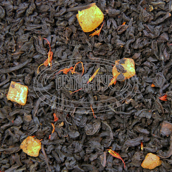 Черный чай ароматизированный Османтус "Персик Мельба", 100 грамм