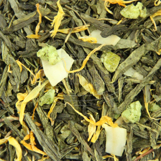 Зелений чай ароматизований Османтус "Пінья Колада", 100 грам