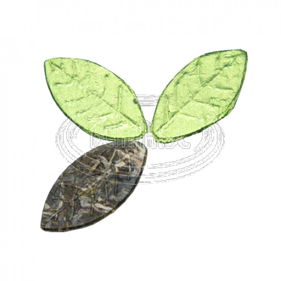 Чай пуэр Шен Османтус "Зеленый листок", 100 грамм