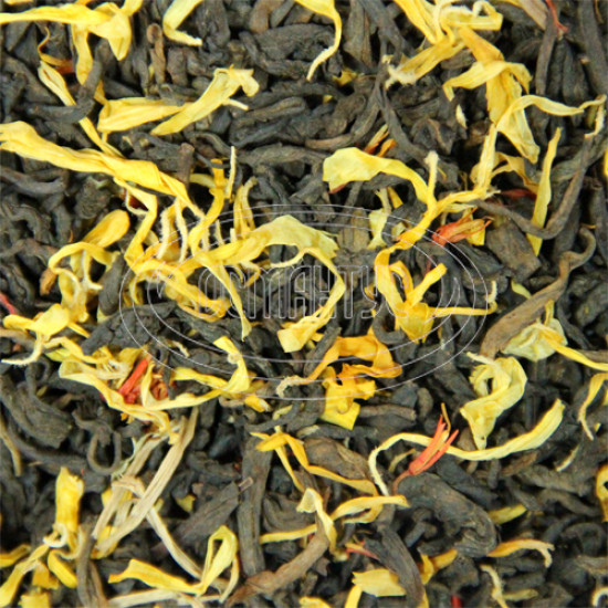 Черный постферментированный чай Османтус "Пу Эр ваниль", 100 грамм