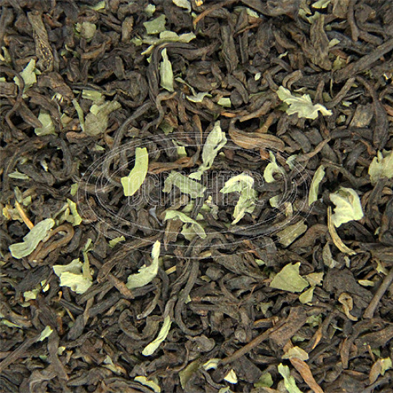 Чай пуэр Османтус с мятой, 100 грамм